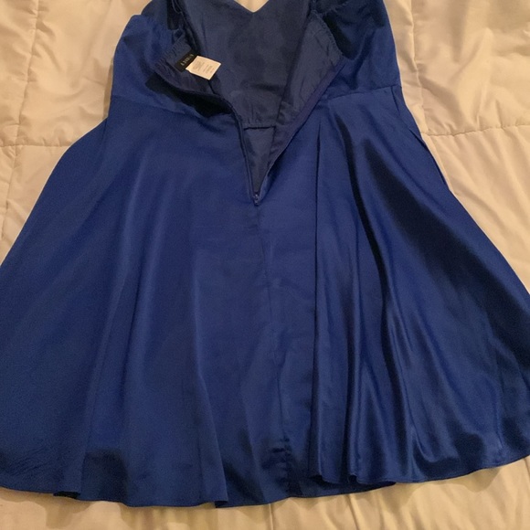 Bright Blue Fun little party or holiday event dress! Size 14W - Picture 7 of 7